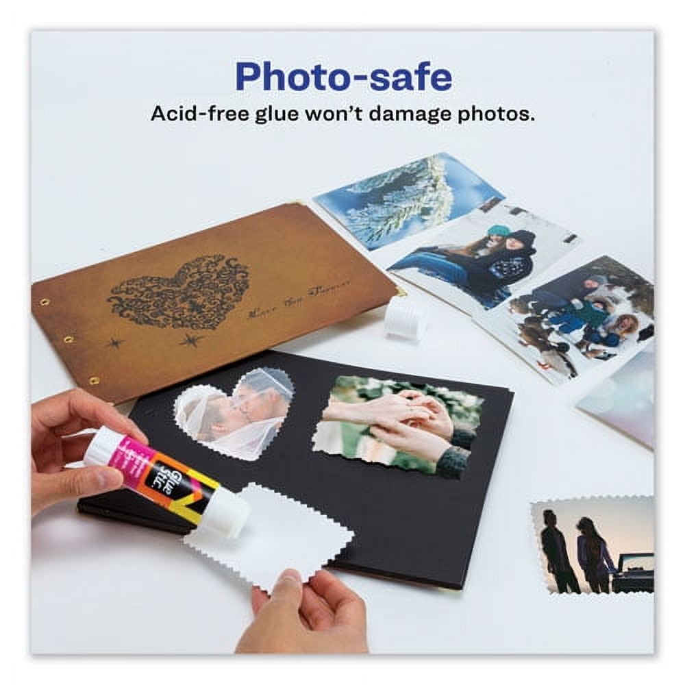 Permanent Glue Stic, 1.27 Oz, Applies White, Dries Clear | Bundle of 5 Each