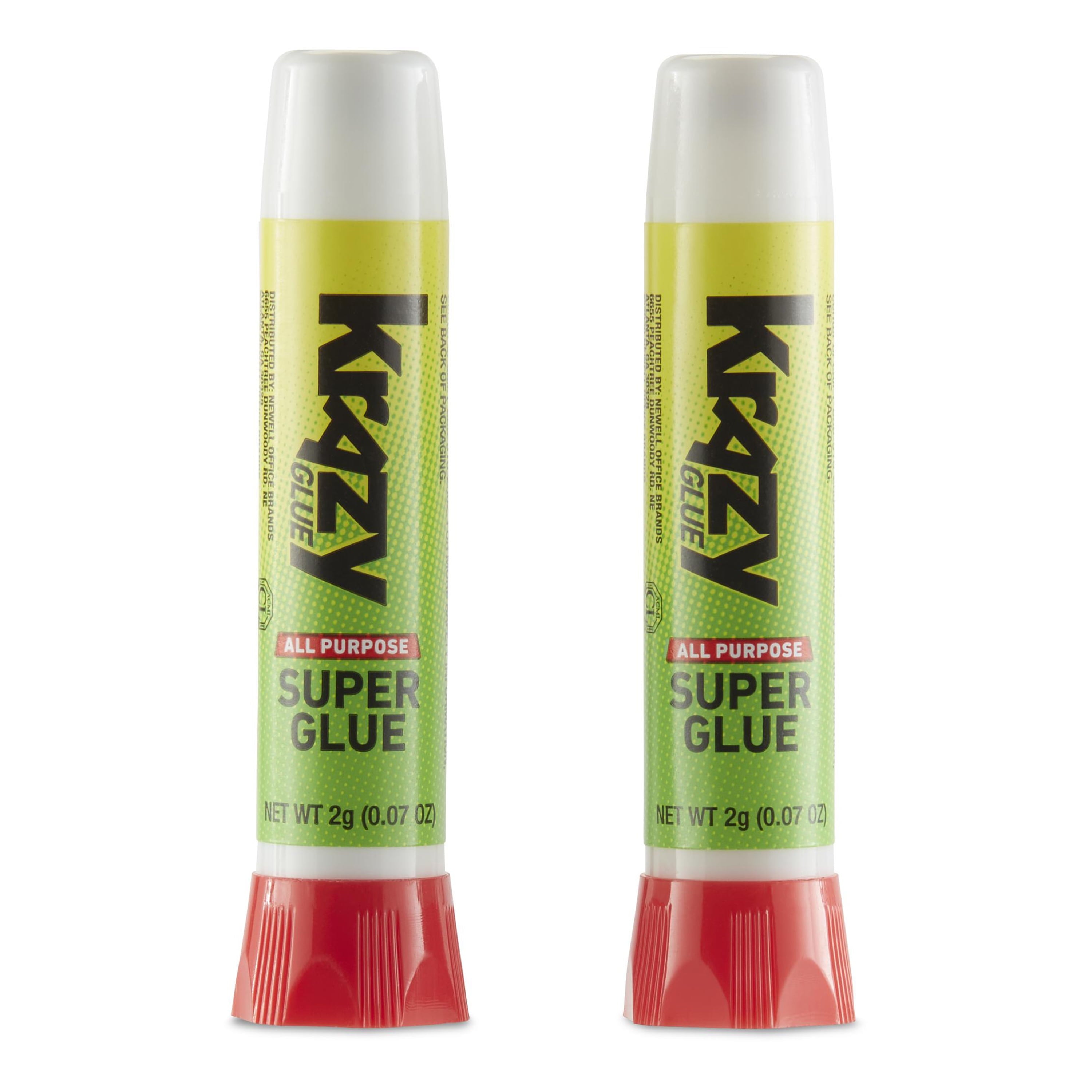 Krazy Glue, All Purpose Super Glue, Precision Tip, 2 G, 2 Count, 10 Second Dry Time
