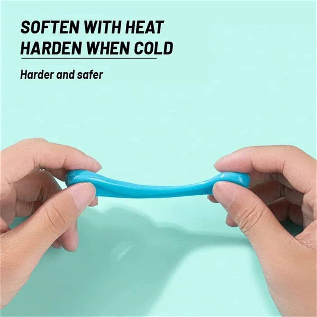 Multi-Purpose Moldable Glue Stick - DIY Plastic Repair Kit - Heatable Softening Rubber Strip for Fixing and Crafting