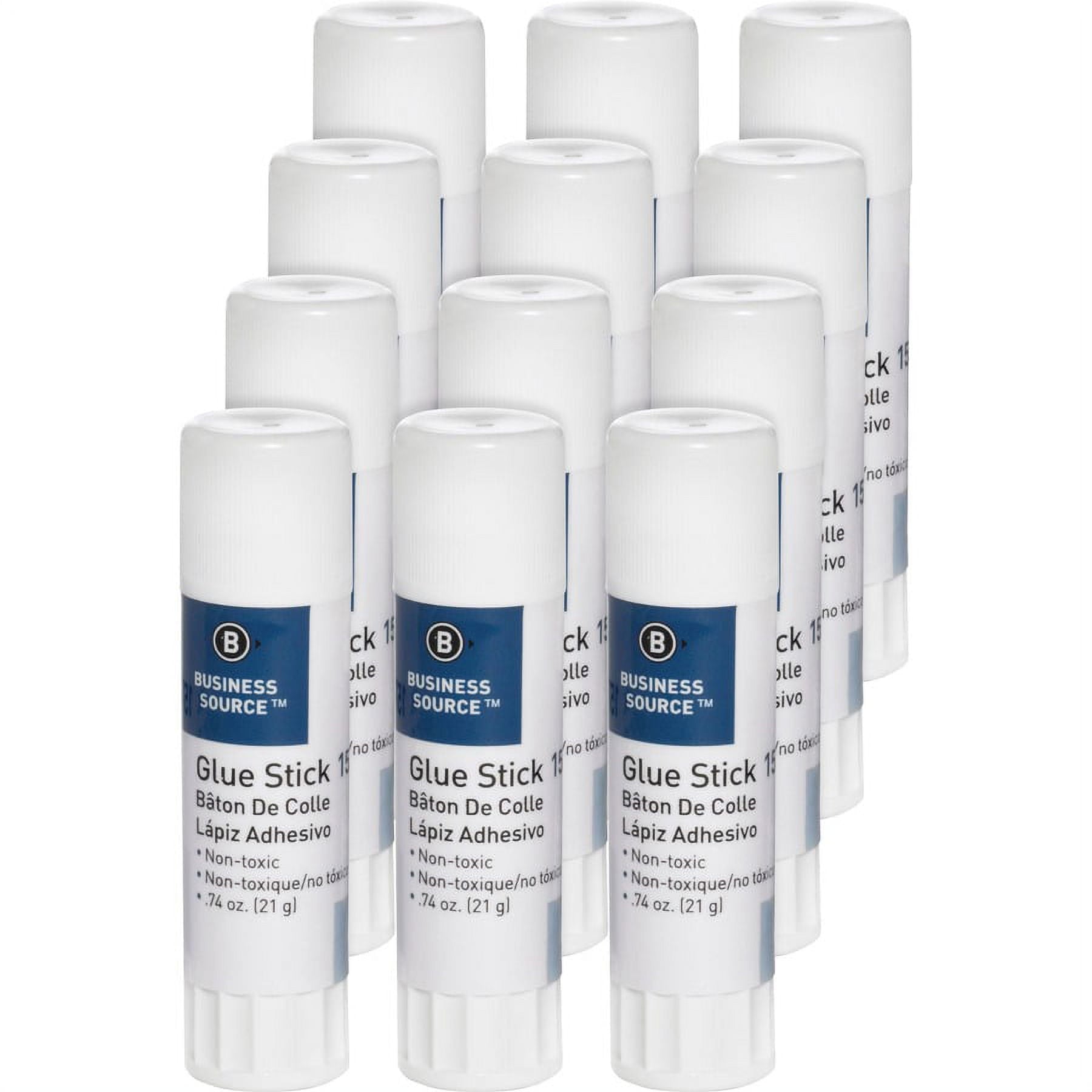 Business Source Glue Stick - 0.74 oz - 12 / Pack | Bundle of 2 Packs