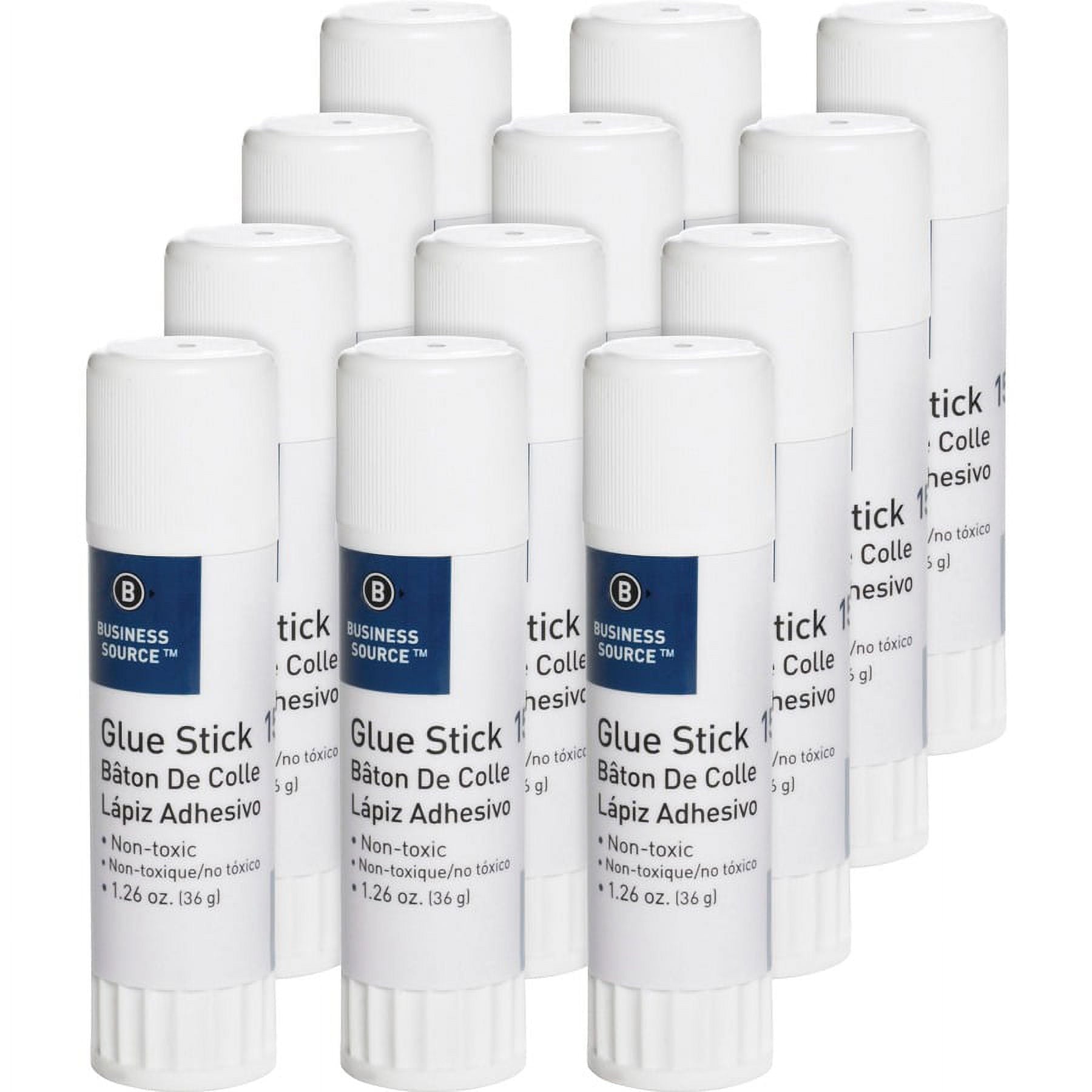Business Source Glue Stick - 1.26 oz - 12 / Pack | Bundle of 2 Packs