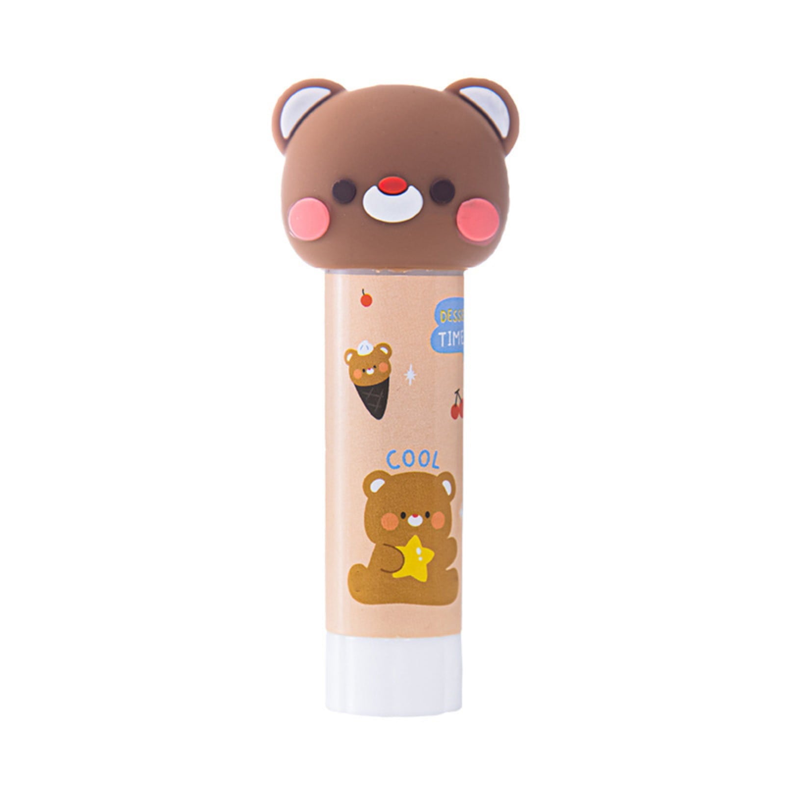 Cute Animal Shaped Glue Stick，Solid Glue， Yxwen 1*Glue Stick De Pegamento Transparente Permanente 0.29 Oz Paquete De 1 Brown Bear