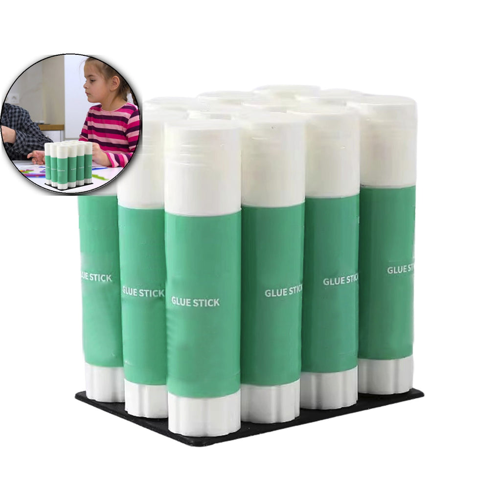 Dvruxg 12-Pack Glue Sticks 0.32 oz Each – All-Purpose Washable Glue for Crafts, DIY Art Projects, Home Use