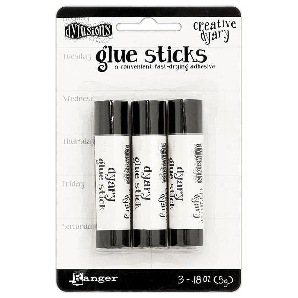 Dylusions Creative Dyary Mini Glue Sticks-3/Pkg