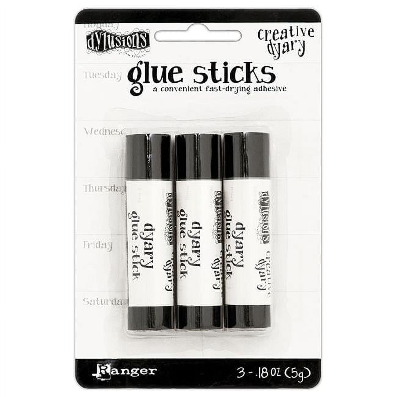 Dylusions Creative Dyary Mini Glue Sticks-3/Pkg