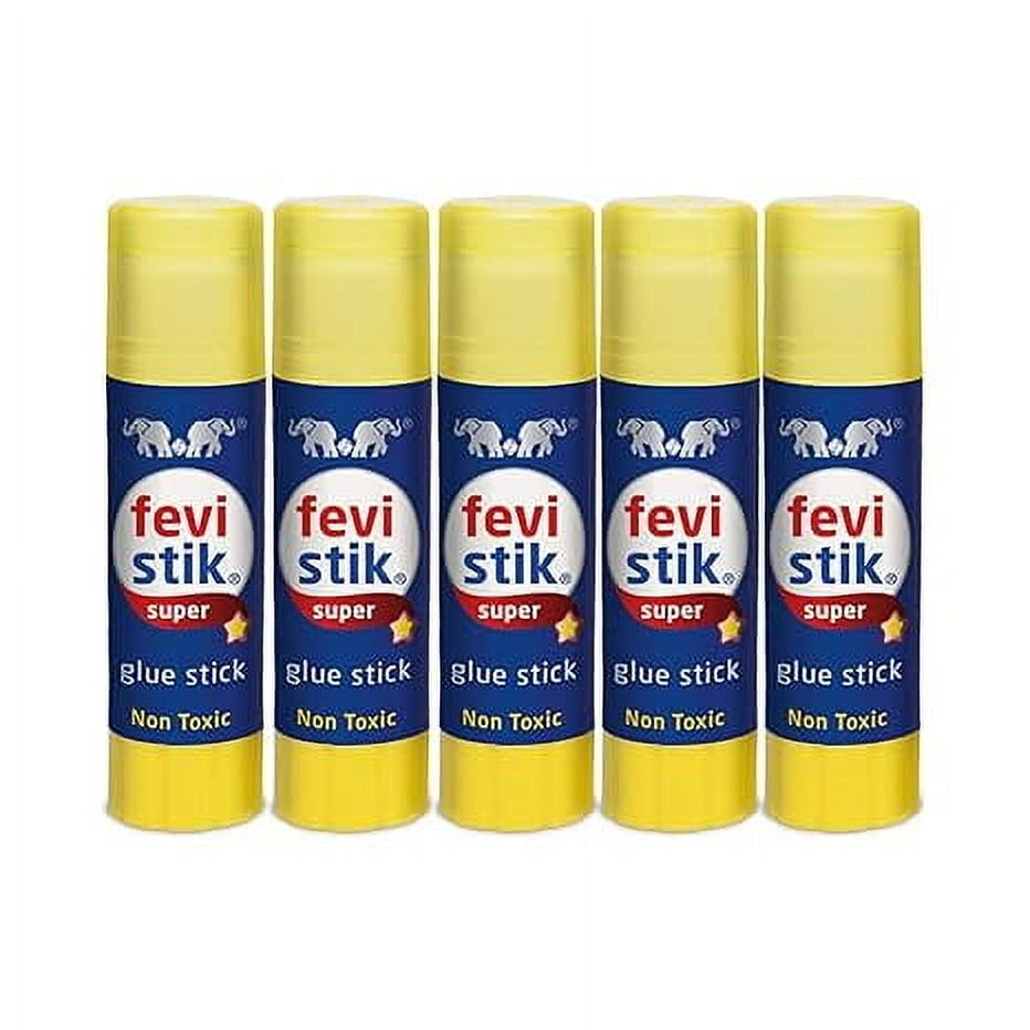 Fevistik Super Glue Stick Non-Toxic Transparent Adhesive 15GM - Pack of 5