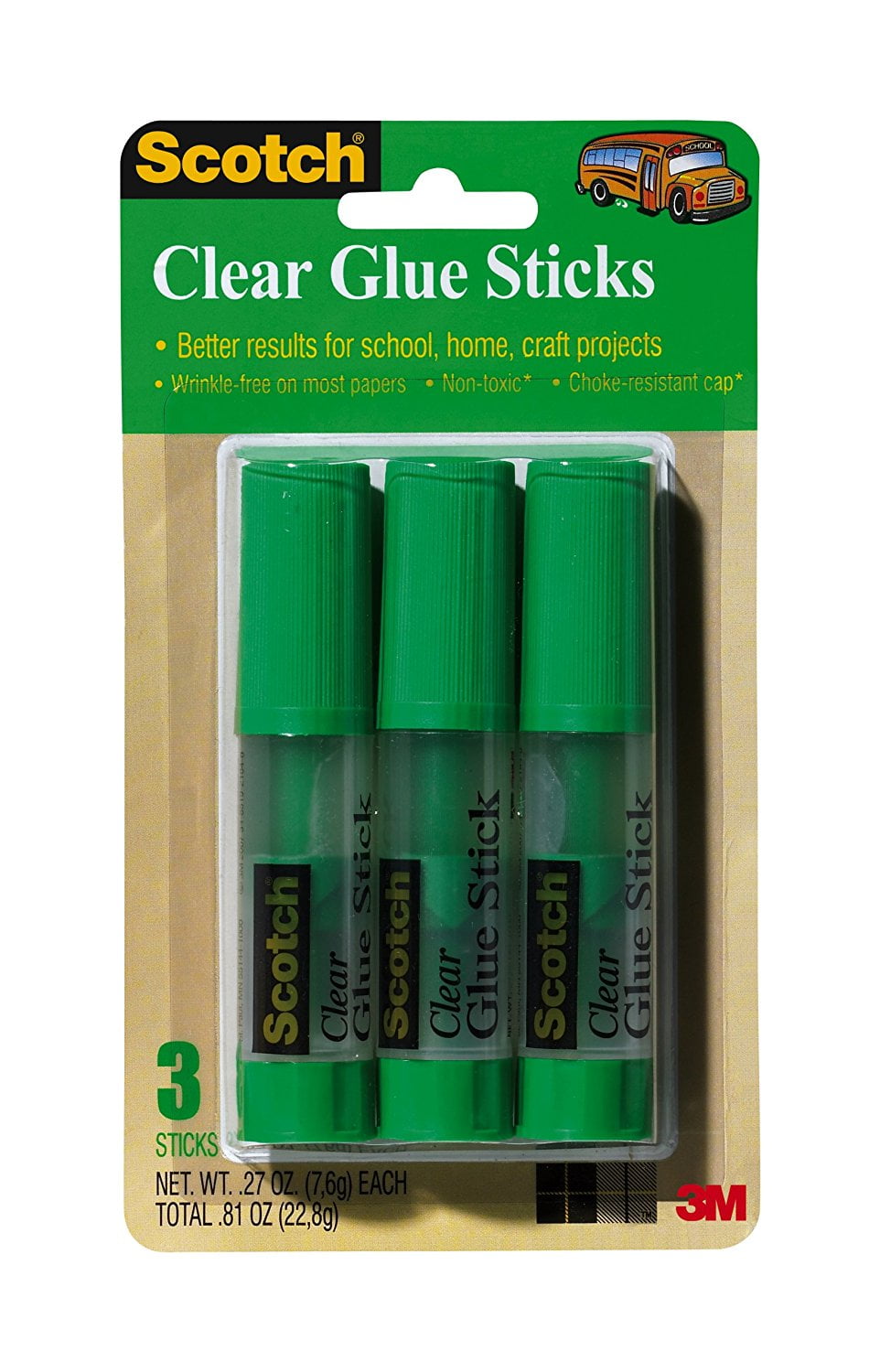 GLUE STK 6008CGS3 CLR 3PK