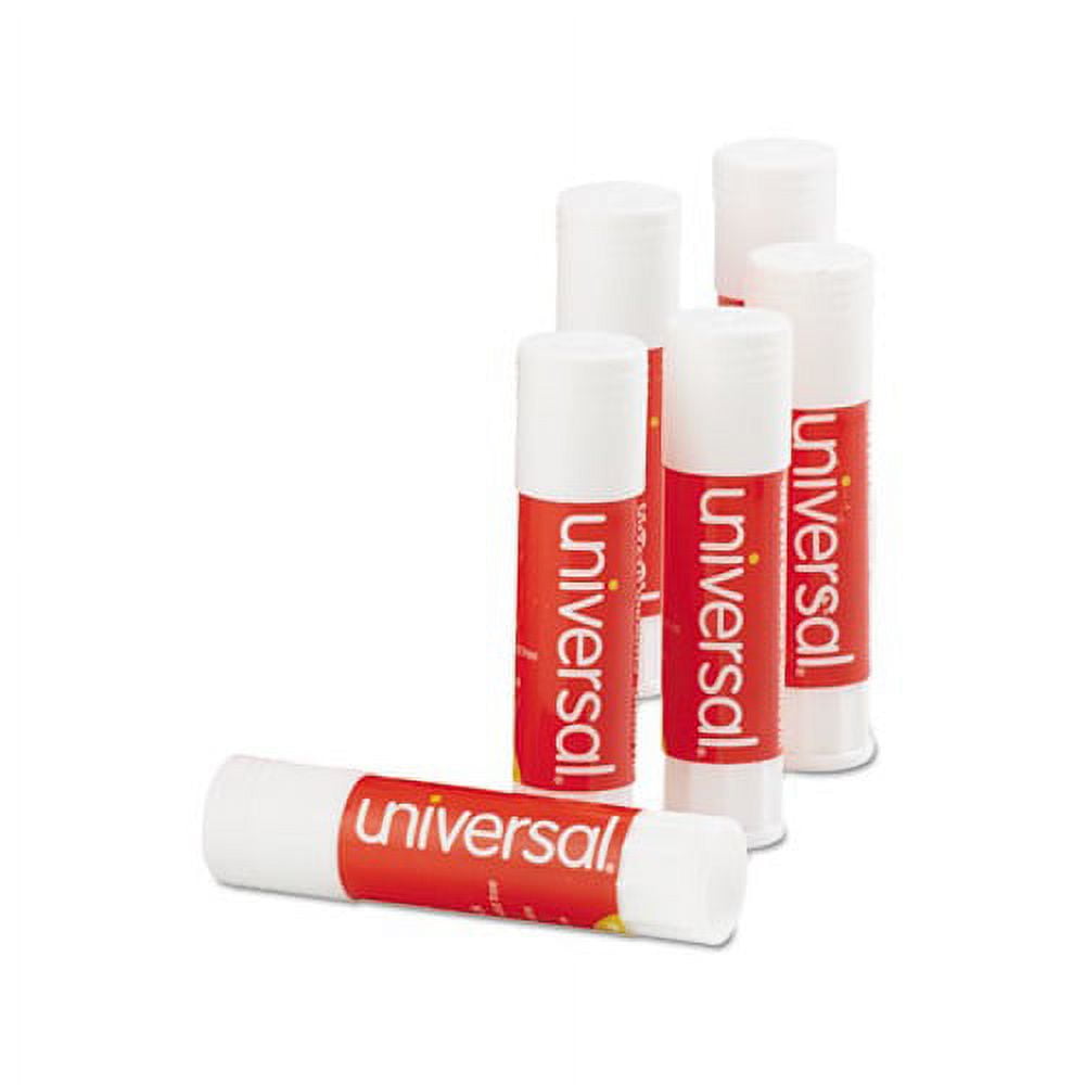 Glue Stick 0.28 oz, Applies and Dries Clear, 12/Pack