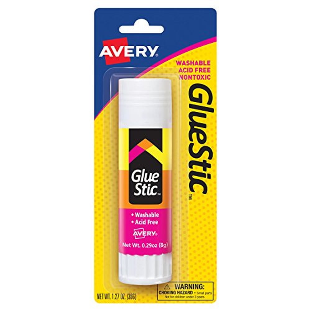 Glue Stick,White,1.27 Oz.,Washable,N (Pack of 4)