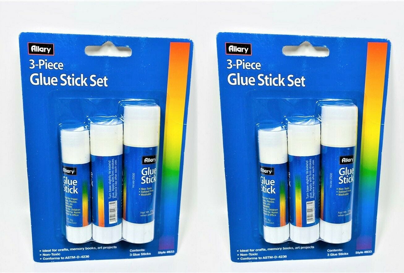 Lot of 2 Allary 3 Piece Glue Stick Set