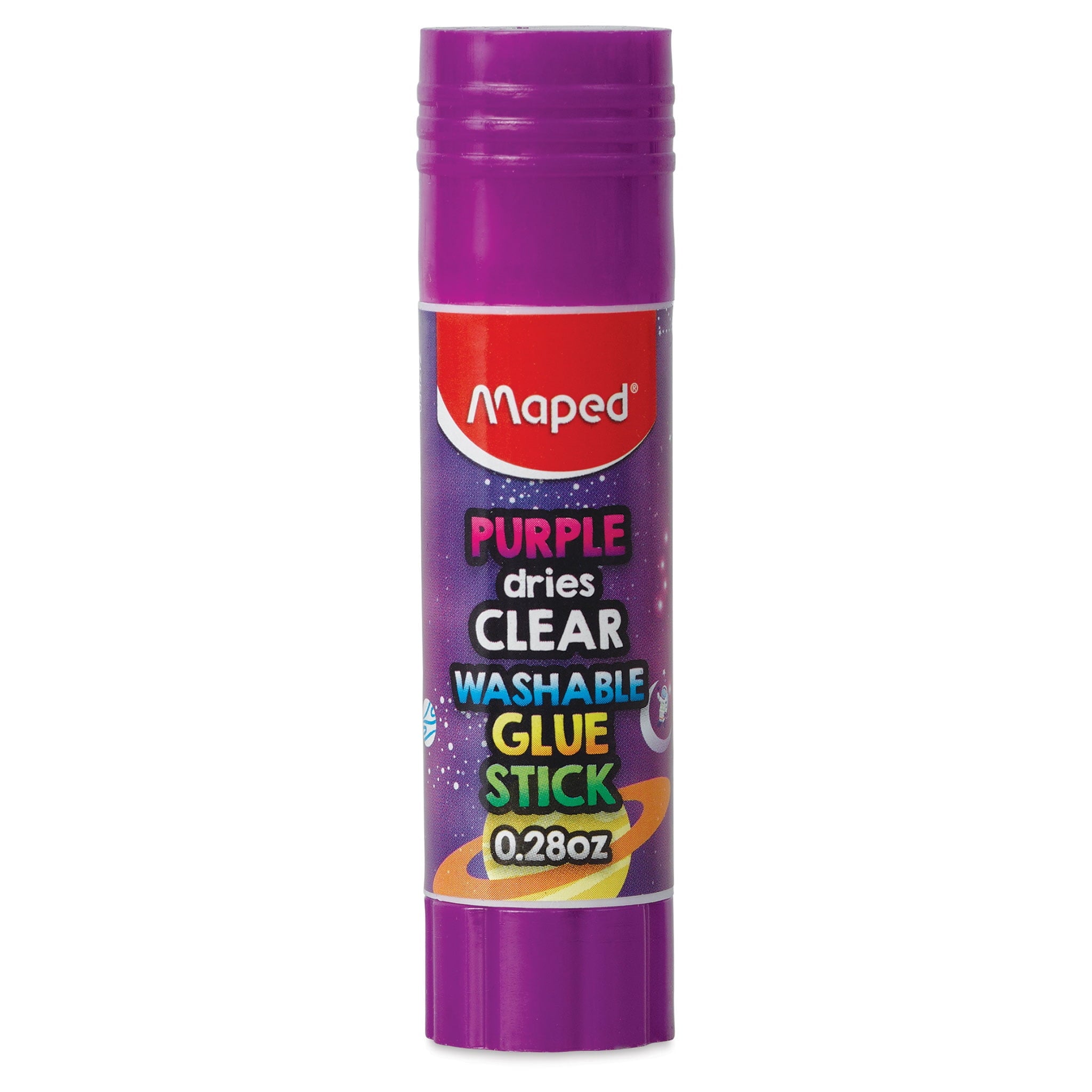 Maped Washable Glue Stick - Purple Clear, 0.28 oz