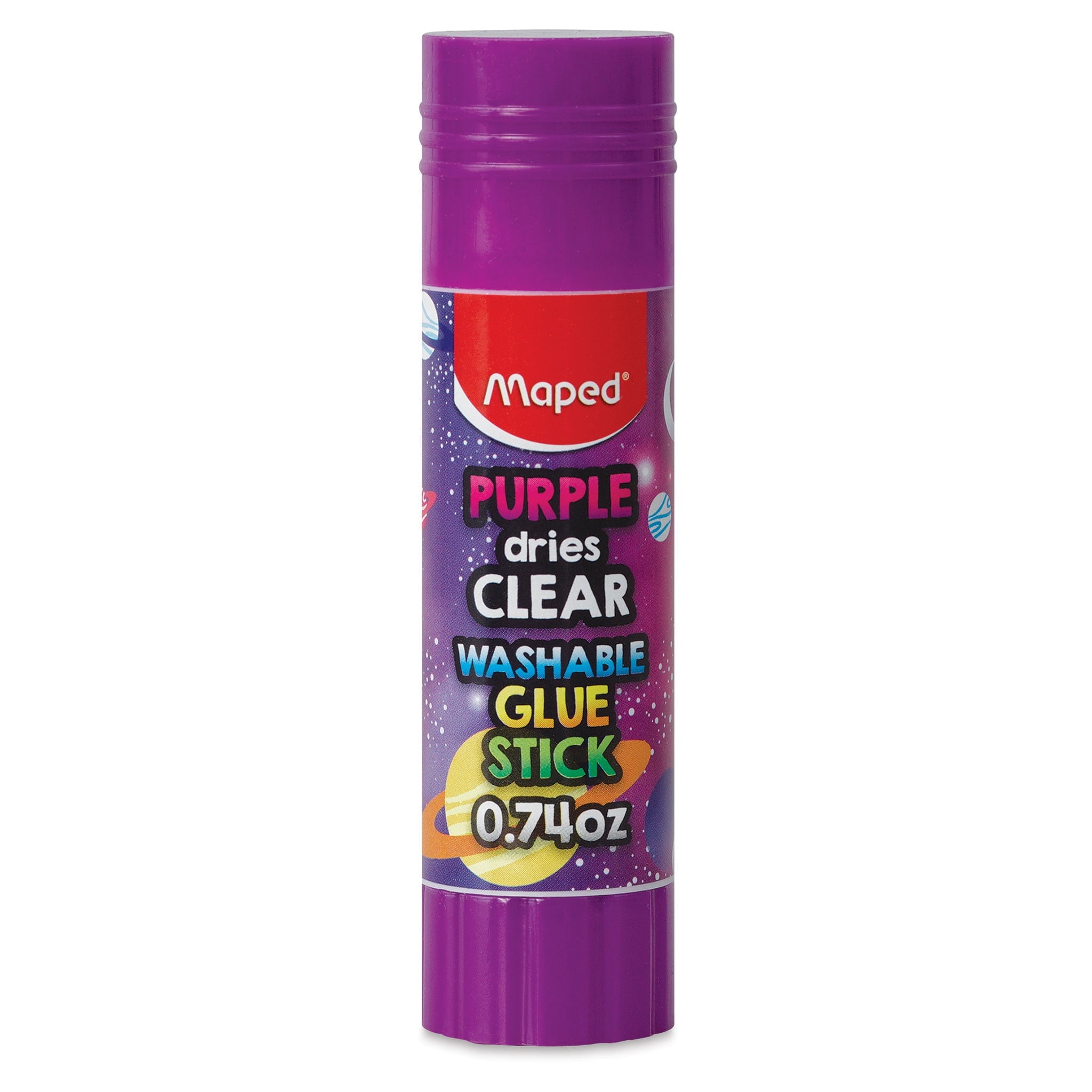 Maped Washable Glue Stick - Purple Clear, 0.74 oz
