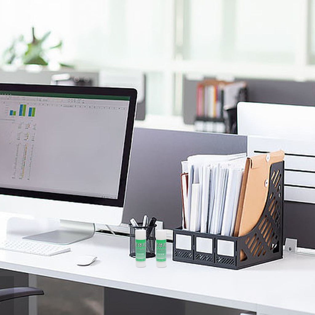 Masteelf 2pcs Solid Glue Sticks Portable White Adhesive Glue For Crafts Diy Projects All Purpose White Glue Sticks DIY Projects Glue Stick