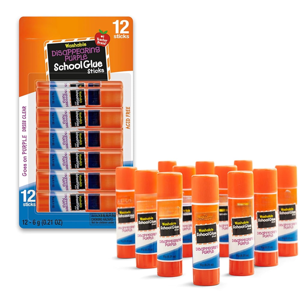 The glue stick is washable