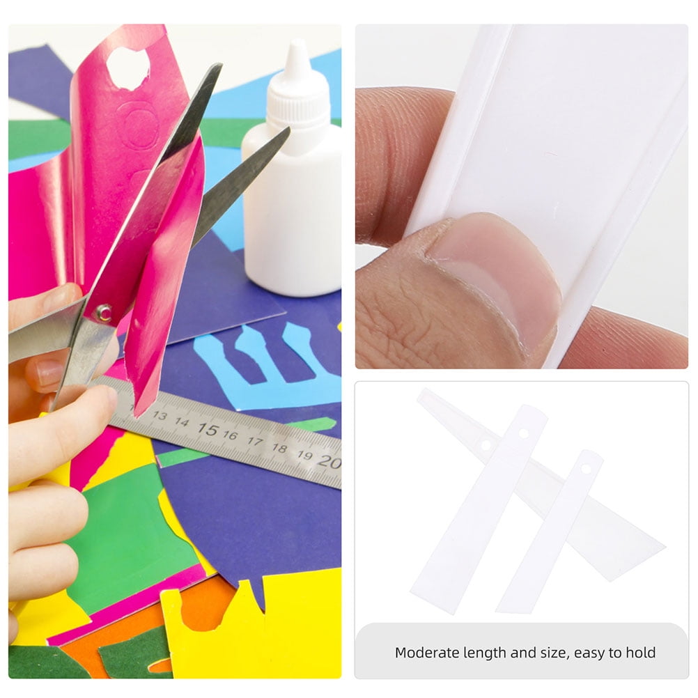 FONDOTIN Plastic Glue Smear Stick Glue Smear Sticks White for DIY Tools 2 Sets