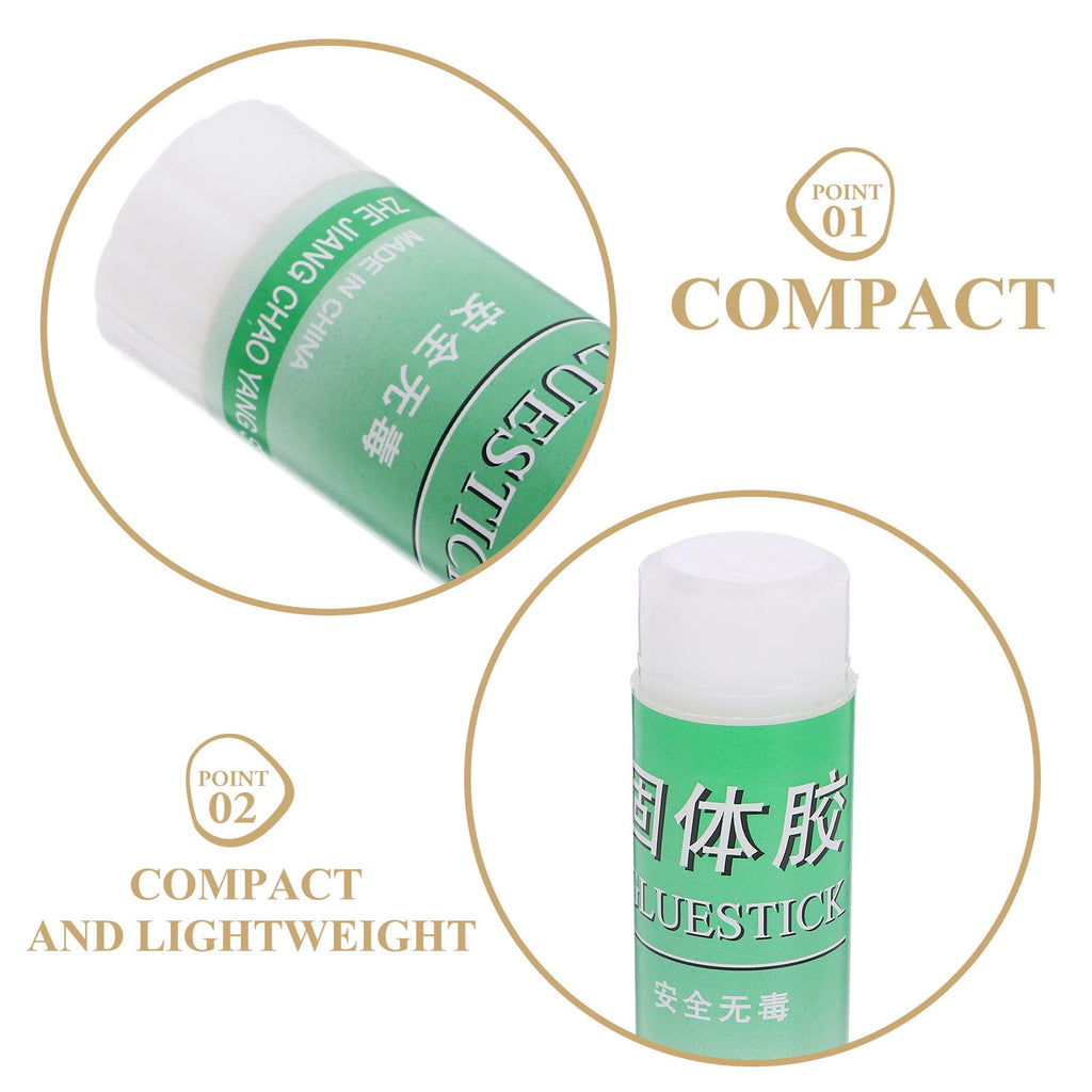 Masteelf 2pcs White Solid Glue Sticks All Purpose White Glue Stick Students All Purpose White Glue Sticks Portable White Solid Glue Stick