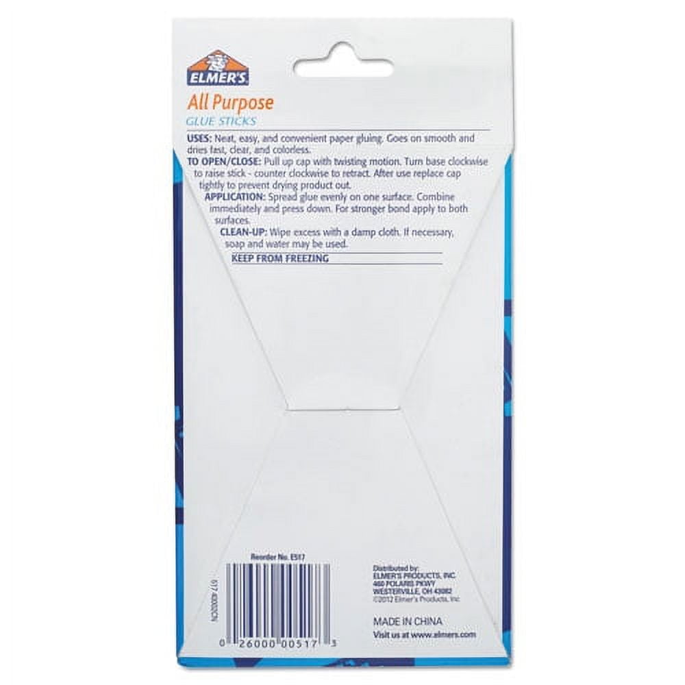 Disappearing Glue Stick, 0.77 Oz, Applies White, Dries Clear, 12/pack | Bundle of 2 Packs