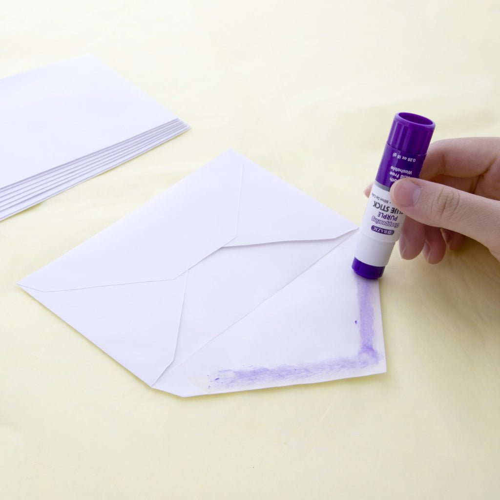 BAZIC Washable Disappearing Purple Glue Stick 8g Acid Free Glue Sticks, 12-count