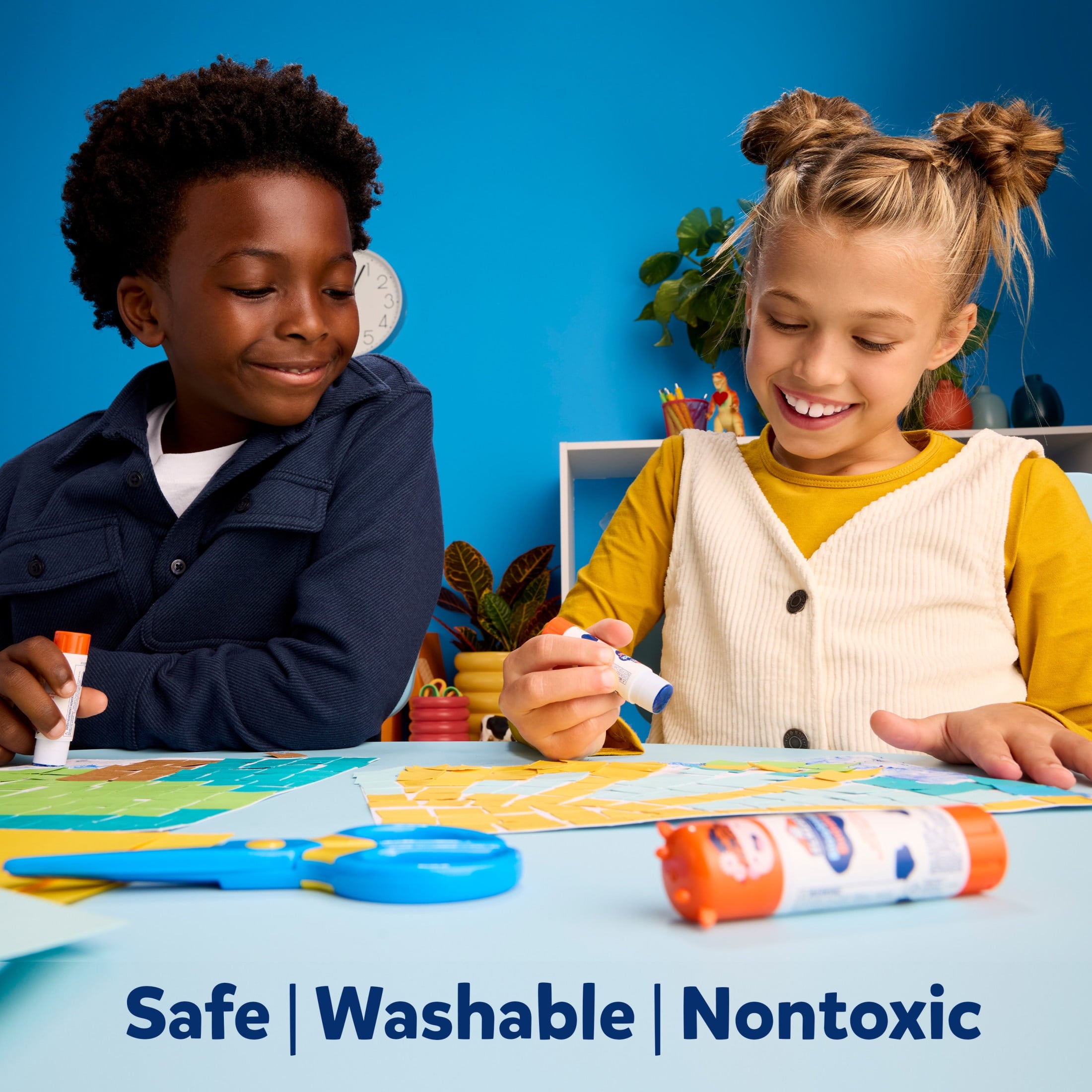 Elmer's BlooStick Buddies and Disappearing Purple Glue Sticks, 6g, 12 Count