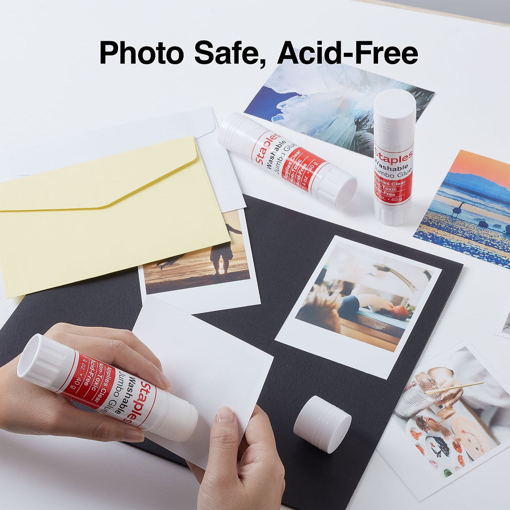 Staples Jumbo Washable Glue Sticks 1.4 oz. 18/Carton ST19959/19959VS