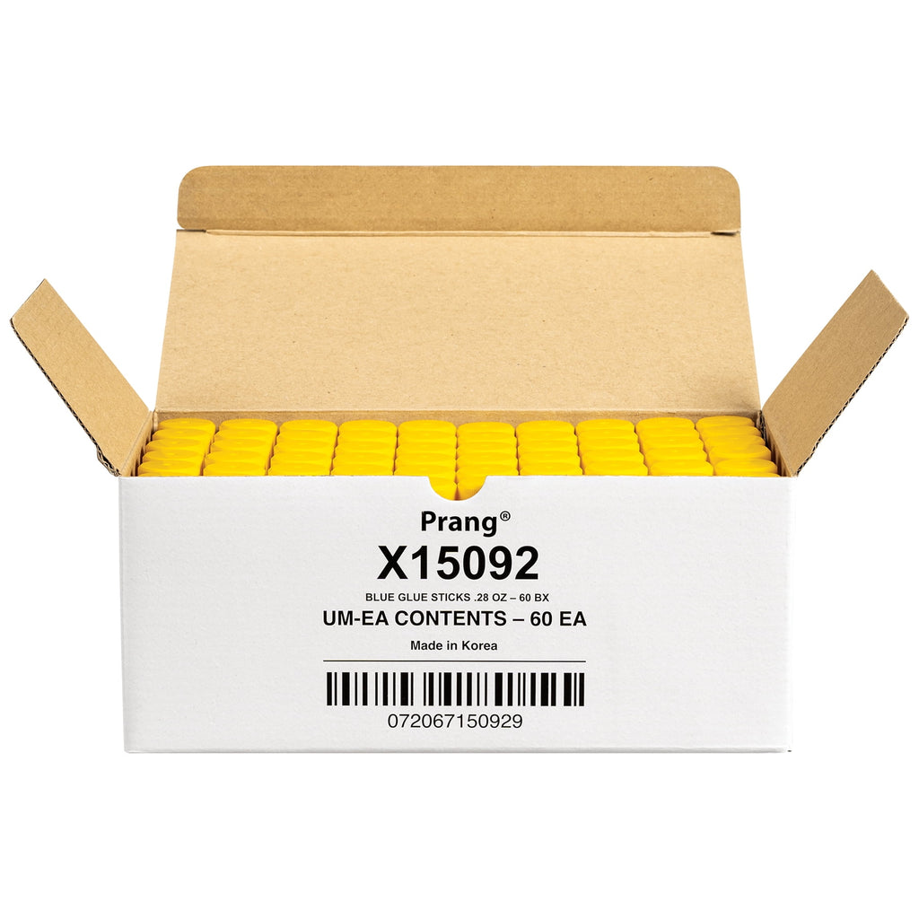 Prang Disappearing Blue Glue Sticks, Washable, .28oz, 60 Count