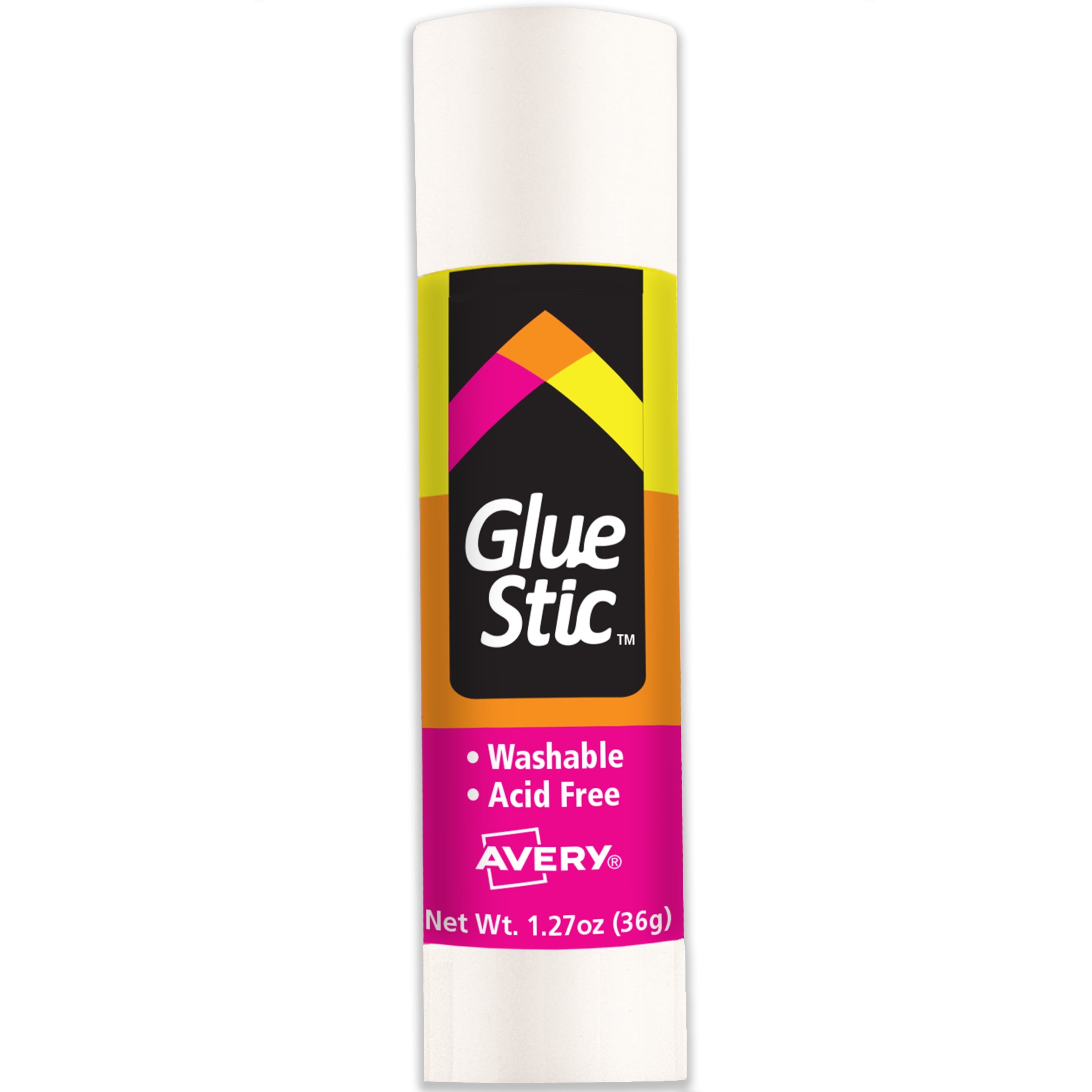 Avery Glue Stic, White Glue Sticks, 1.27 oz, 6 Total (98073)