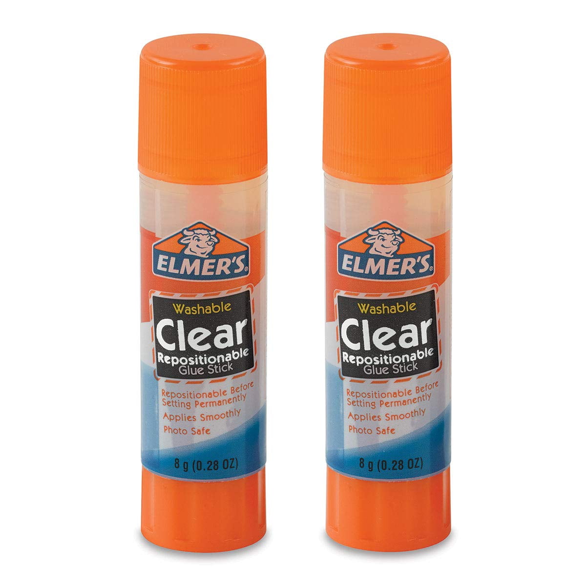 Elmer's Repositionable Clear Glue Sticks 2-Sticks/Pkg. RDD5
