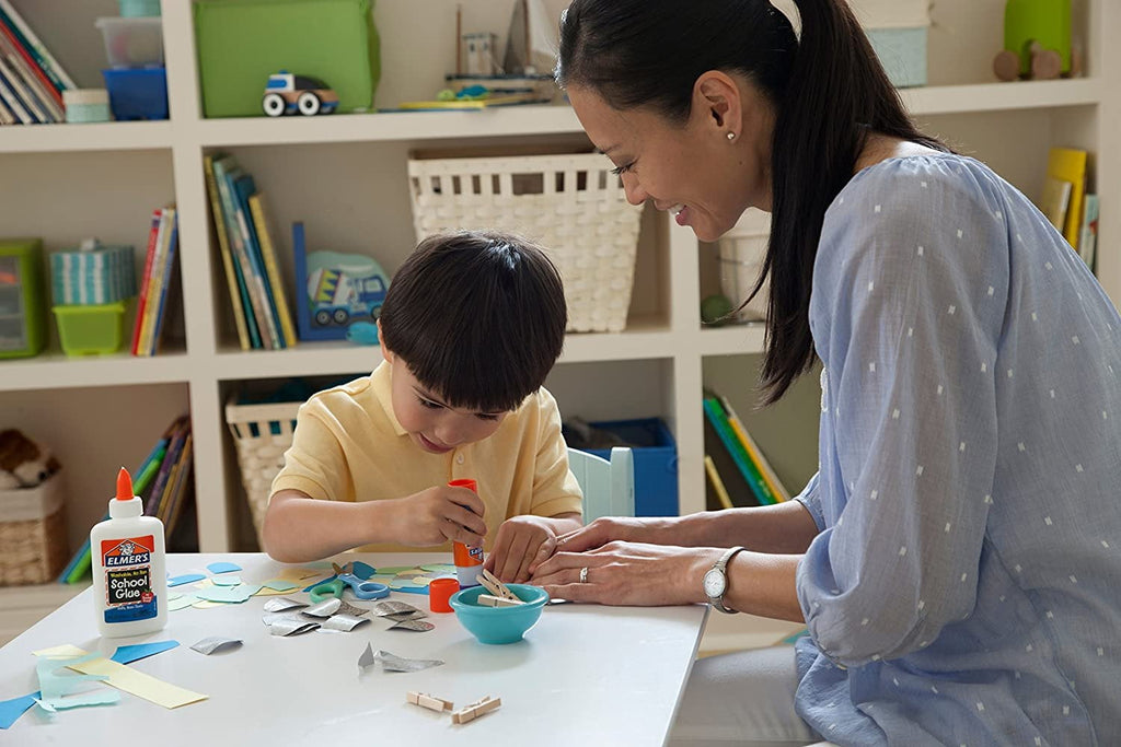 Elmers Disappearing Purple Glue Sticks with Bonus Re-Stick Glue Stick, 3 + 1 Pack