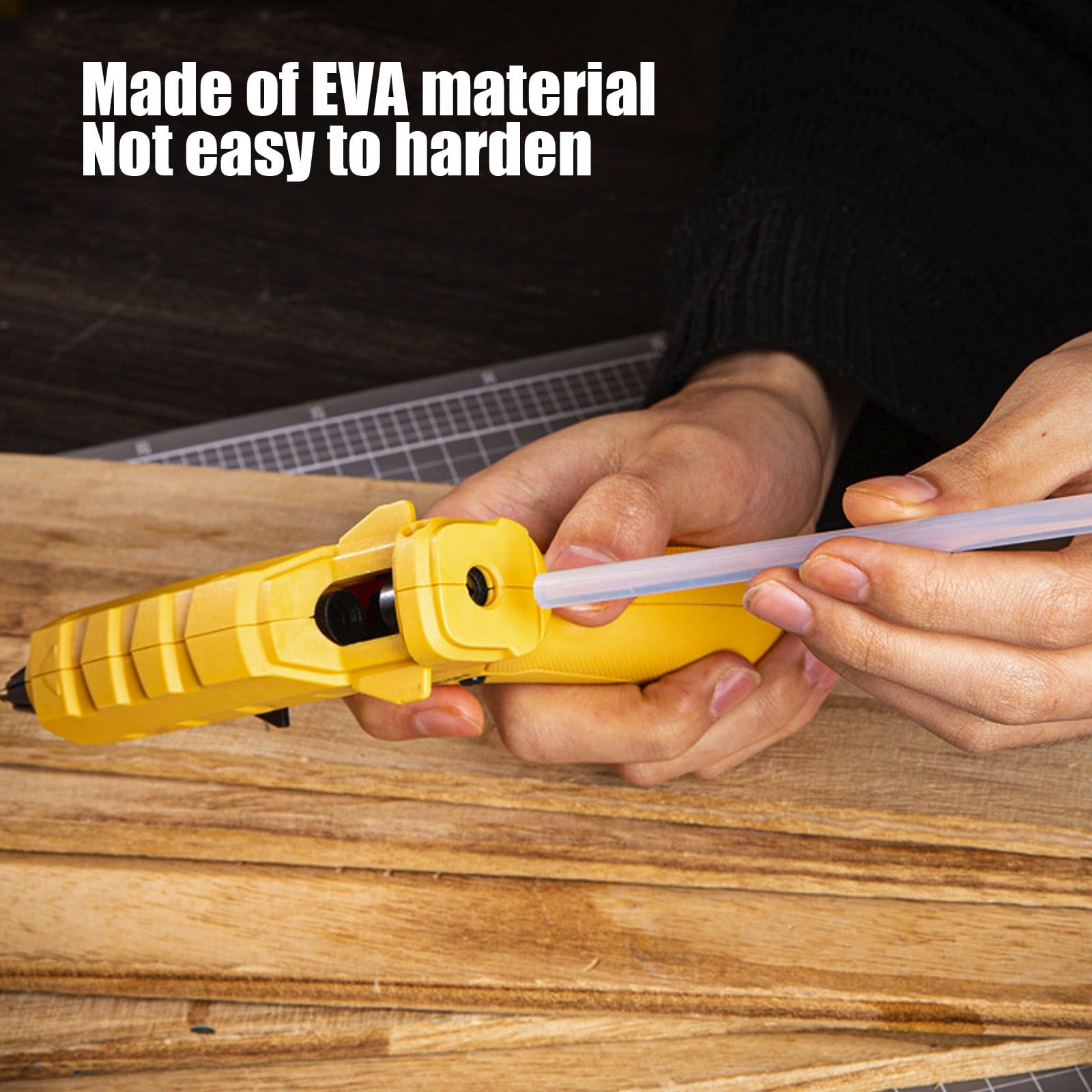 100 Pack Hot Glue Sticks, Clear Glue for Diy Crafts, Educational Projects, 1 8 Inch, Bonding Adhesive, for Wood, Metal, Glass, Art Supplies,YISHFHP