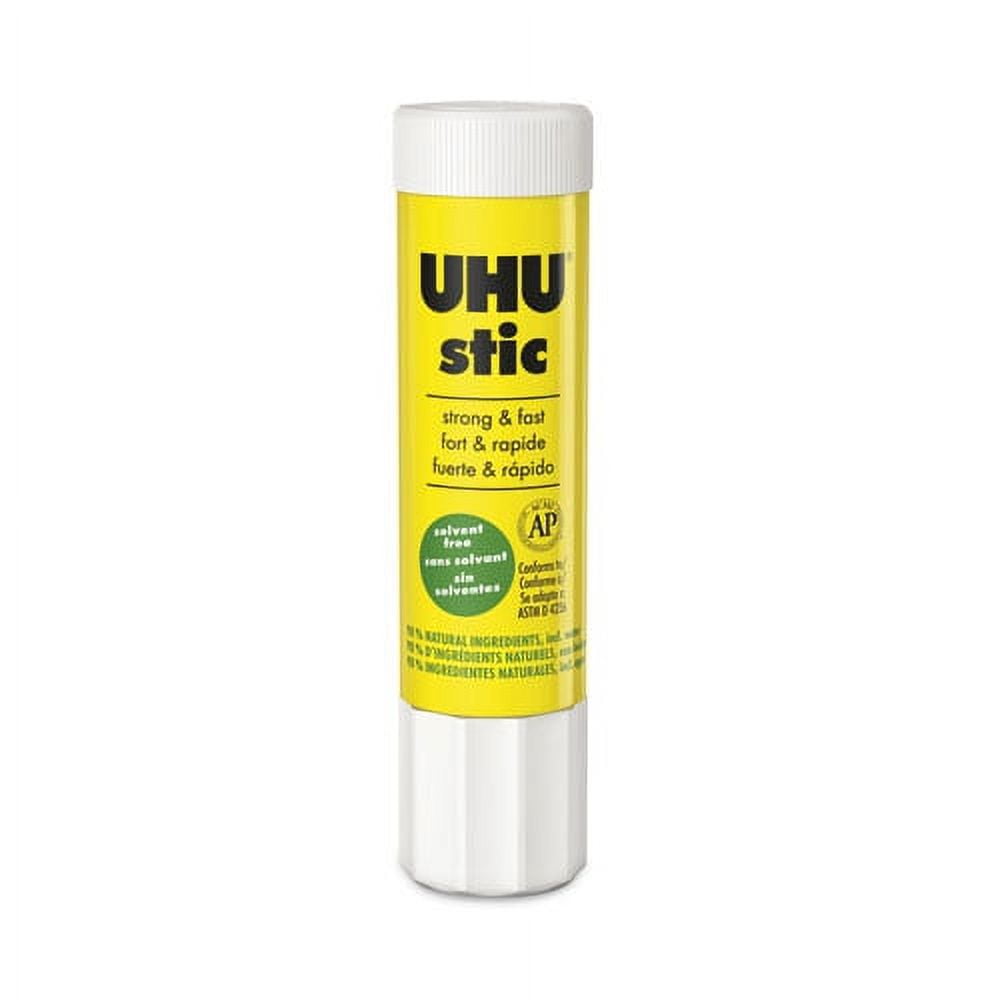 Stic Permanent Glue Stick, 0.74 Oz, Dries Clear | Bundle of 2 Each