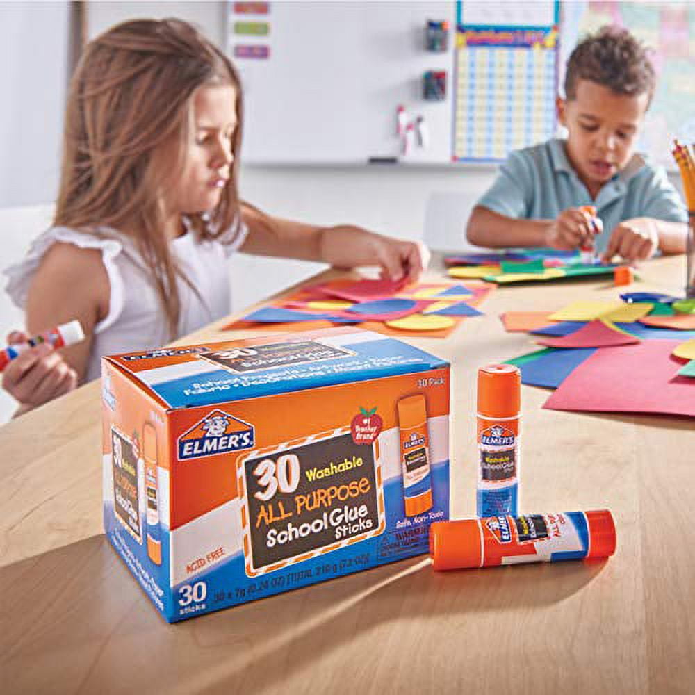Elmer's All Purpose Washable Glue Sticks, 30 Count