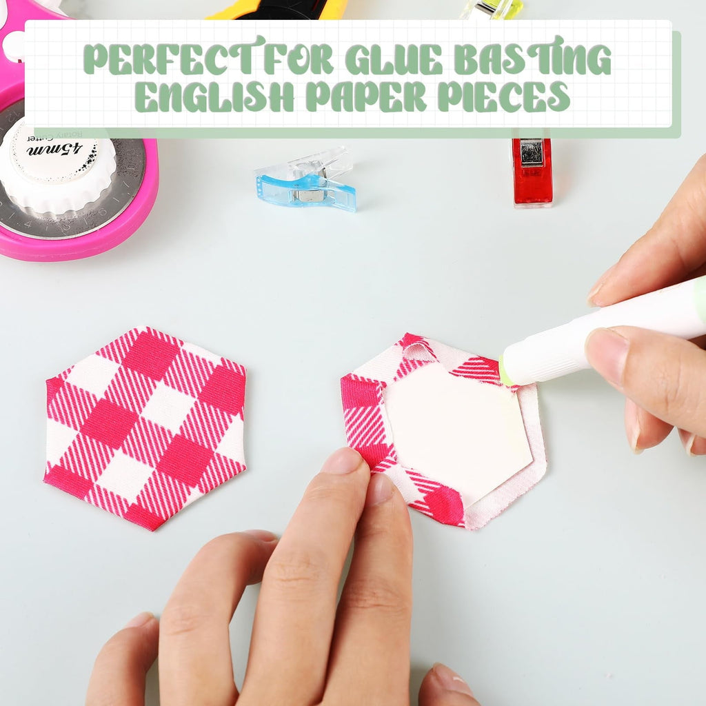 Ljxge White Grid Design Glue Stick Refills, Precision Tip Replacement Cartridges for Paper Crafts,Scrapbooking & DIY Projects, Compatible with Standard Glue Applicators, Smooth & No Mess