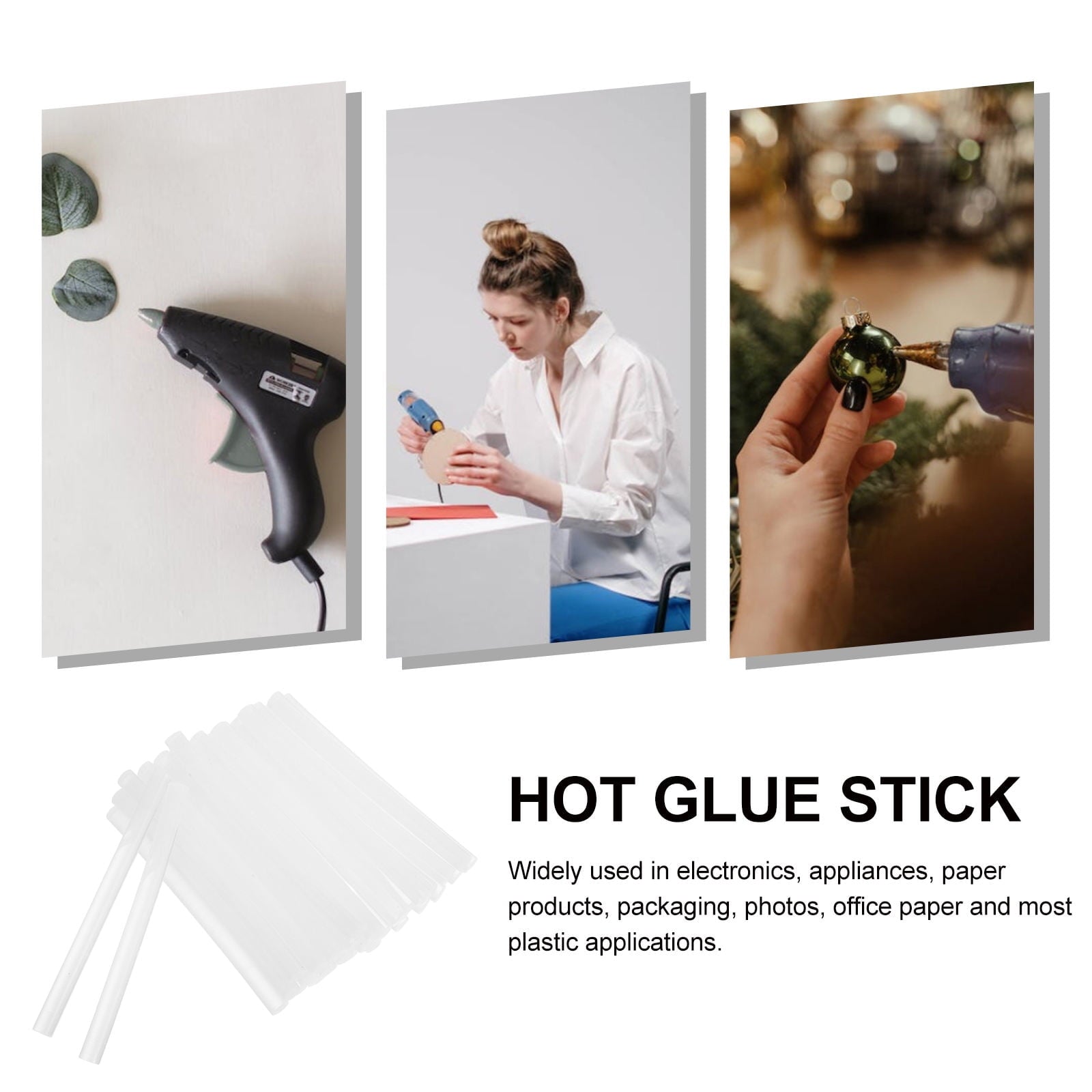 Niceauty 70Pcs Crafting Tool Hot Melt Glue Sticks with Odor Free Formula