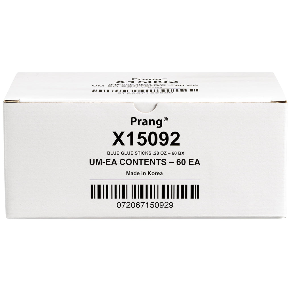 Prang Disappearing Blue Glue Sticks, Washable, .28oz, 60 Count
