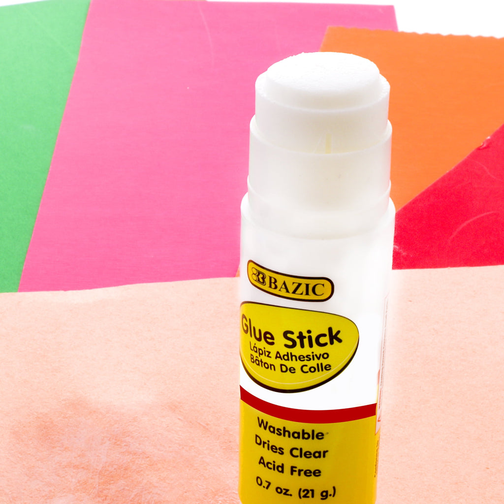 BAZIC Glue Stick 21g/0.7 Oz Acid Free Glue Sticks Set (3/Pack), 24-Packs